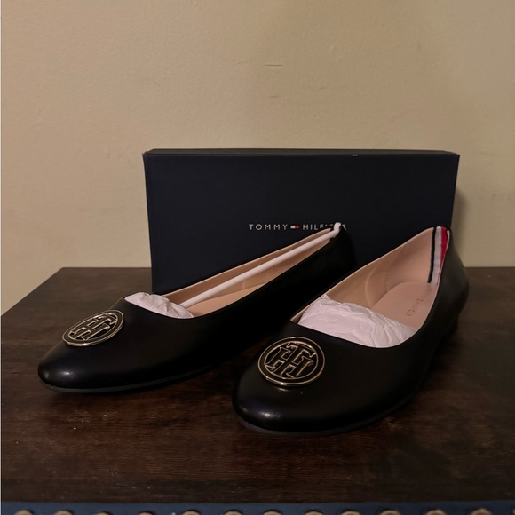 Tommy Hilfiger - Ganimay Ballet Flats - Black - Size 11 - Picture 2 of 7